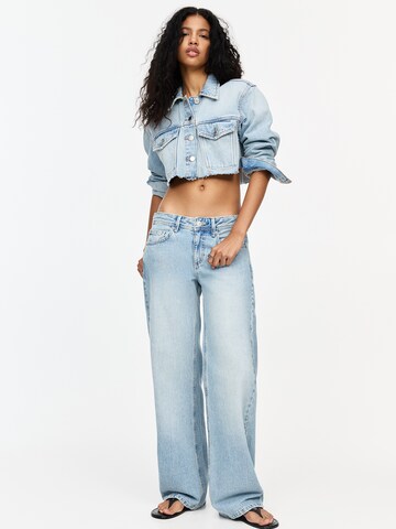 Pull&Bear Vrečasti Kavbojke | modra barva