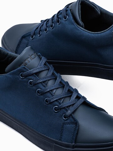 Baskets basses Ombre en bleu