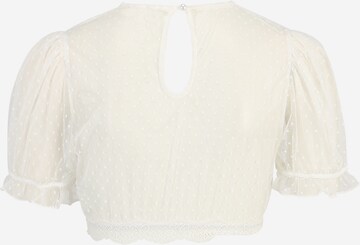 Blouse folklorique Krüger Madl en blanc