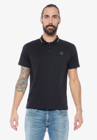 Le Temps Des Cerises Shirt 'Aron' in Zwart: voorkant