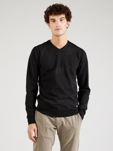 BLEND Sweter 'BRUTON' w kolorze czarny: przód