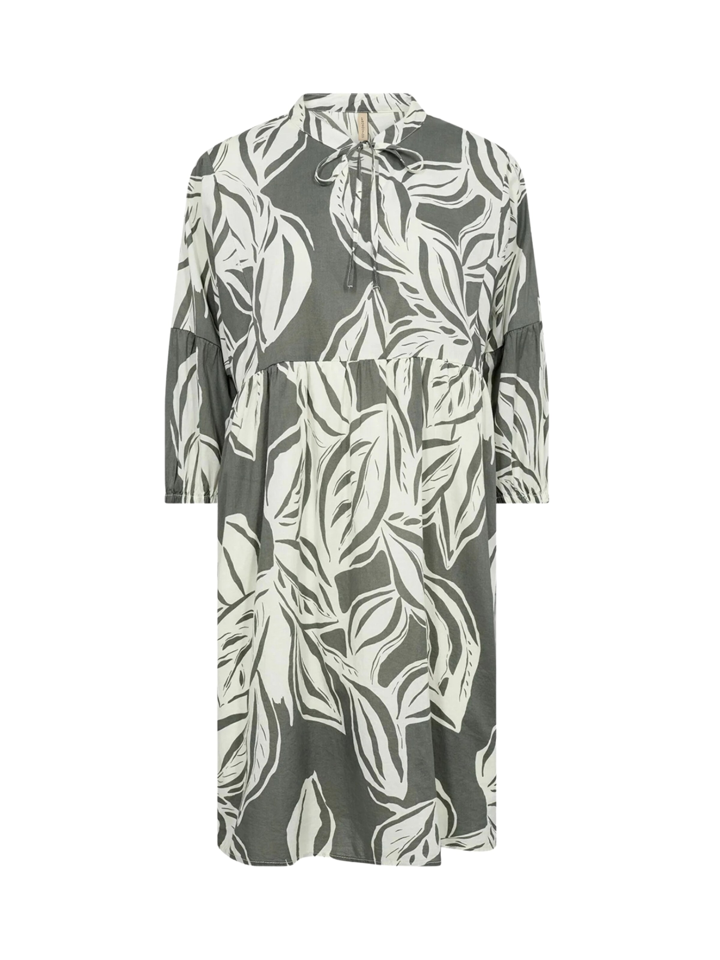 Vasarinė suknelė 'Elvine' iš Soyaconcept, spalva – šviesiai žalia / vilnos balta, Prekių apžvalga