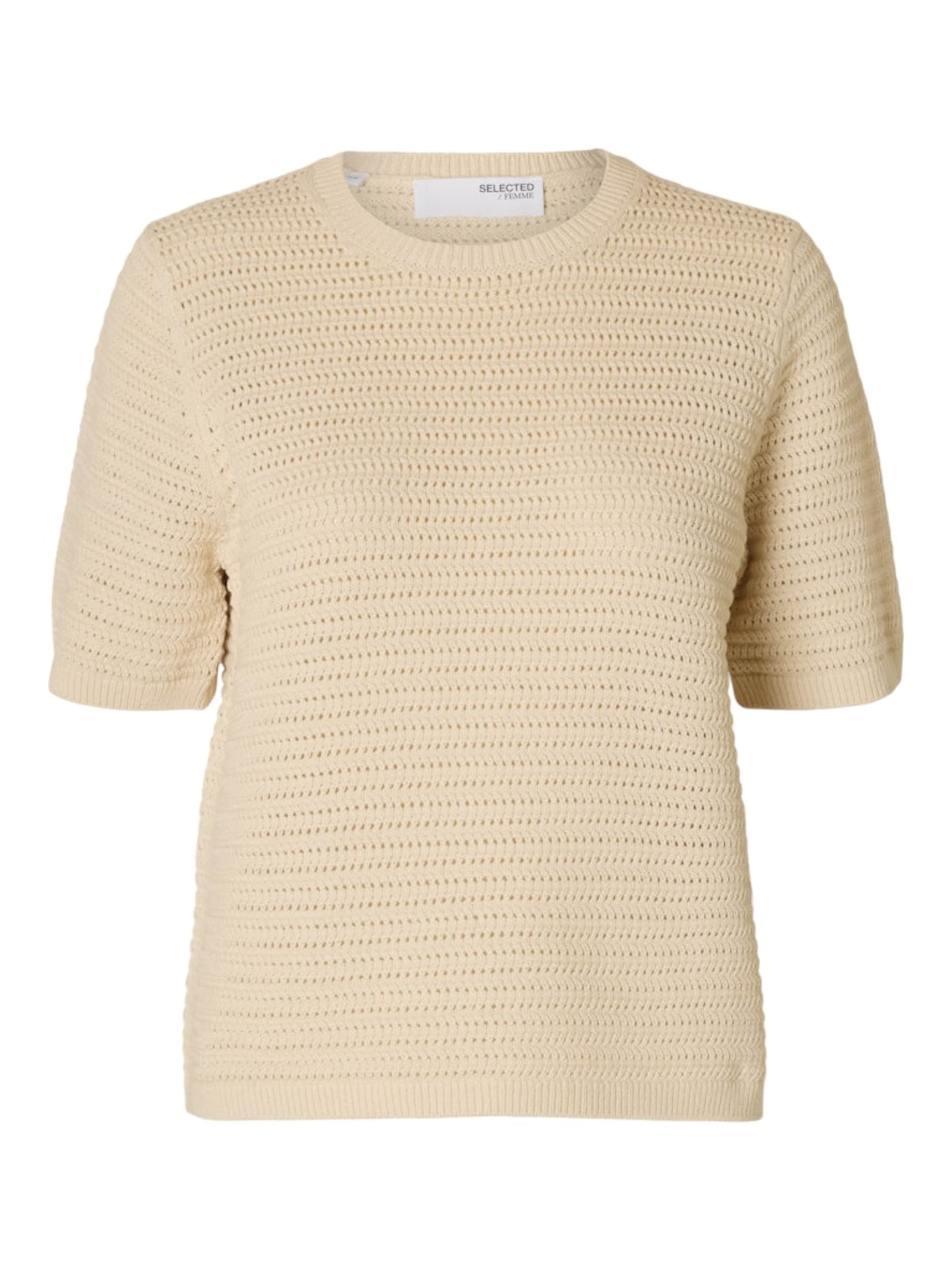 SELECTED - Jersey 'SLFVinna' en beige: frente