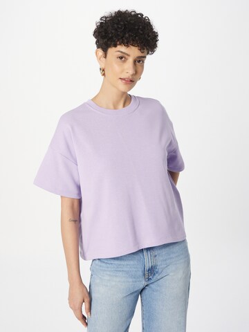 PIECES Sweatshirt 'CHILLI' i lila: framsida