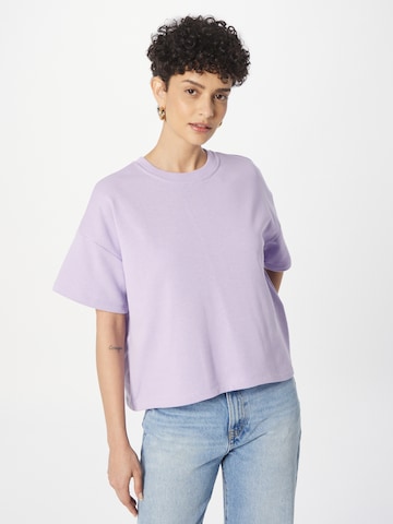 Sweat-shirt 'CHILLI' PIECES en violet : devant