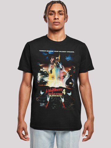 T-Shirt 'Nightmare On Elm Street The Dream Master' F4NT4STIC en noir : devant