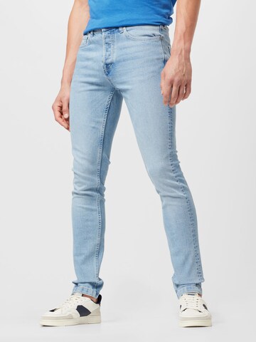 TOPMAN Skinny Jeans in Blauw: voorkant