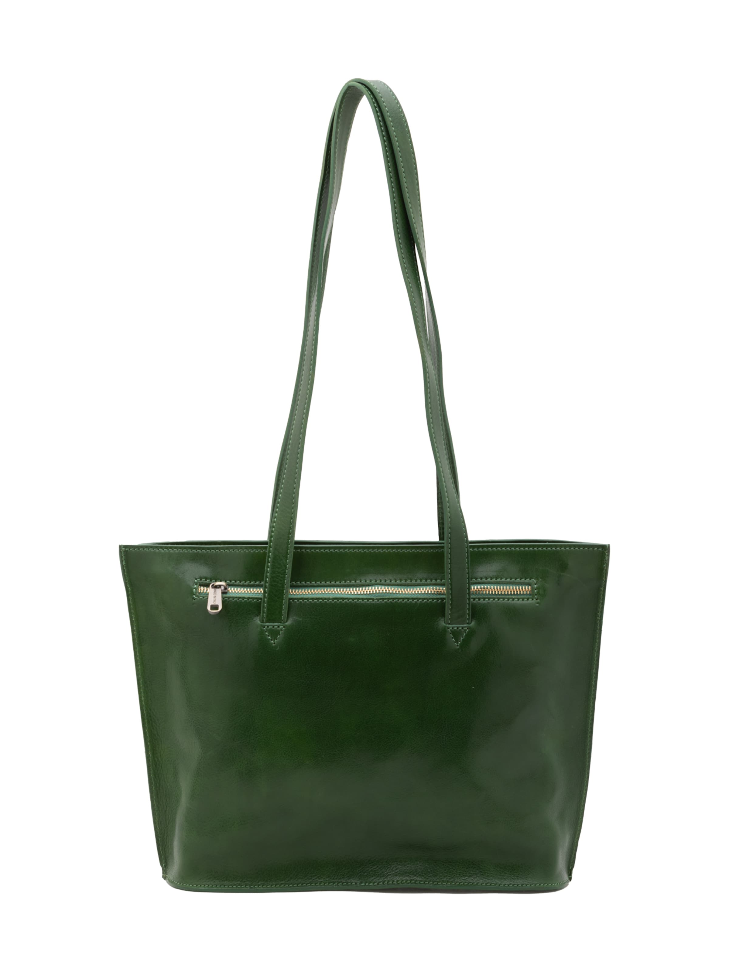 Borsa a spalla 'Borsa a Spalla Donna Pelle Vacchetta - Chiusura Zip Made in Italy' di I Fratelli in verde