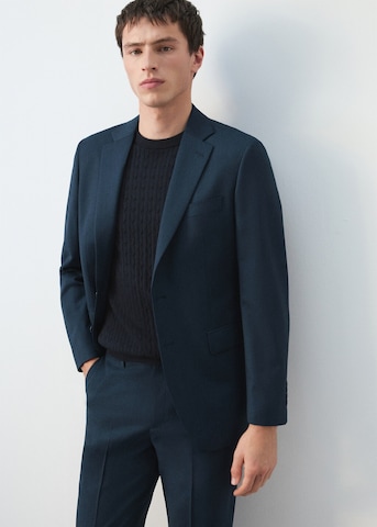 MANGO MAN Regular fit Business Blazer 'Turin' in Blue