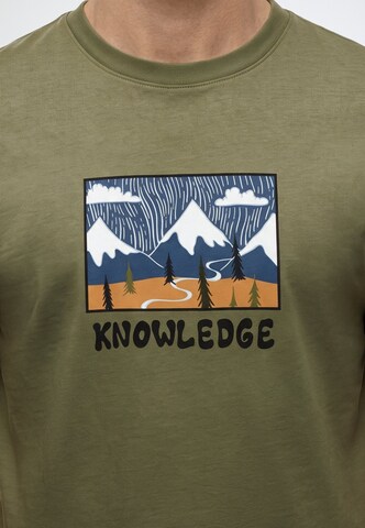 KnowledgeCotton Apparel Shirt in Groen