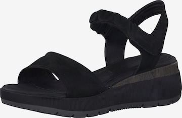 TAMARIS Strap sandal in Black: front