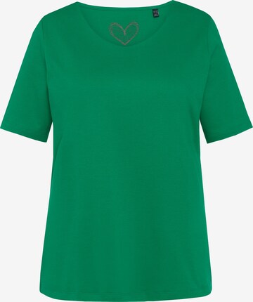 Ulla Popken Shirt in Groen: voorkant