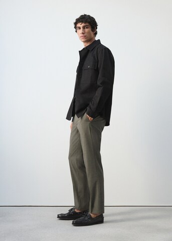 MANGO MAN Regular Pants 'Johan' in Green