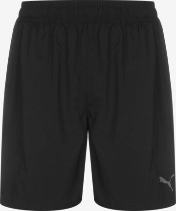 PUMA Regular Sportshorts in Schwarz