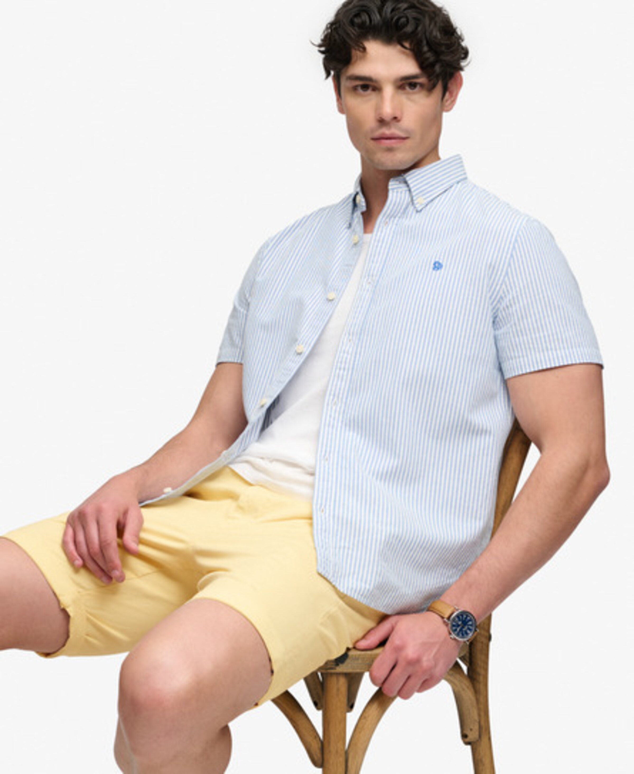 Superdry & Co Slimfit Chino in Geel