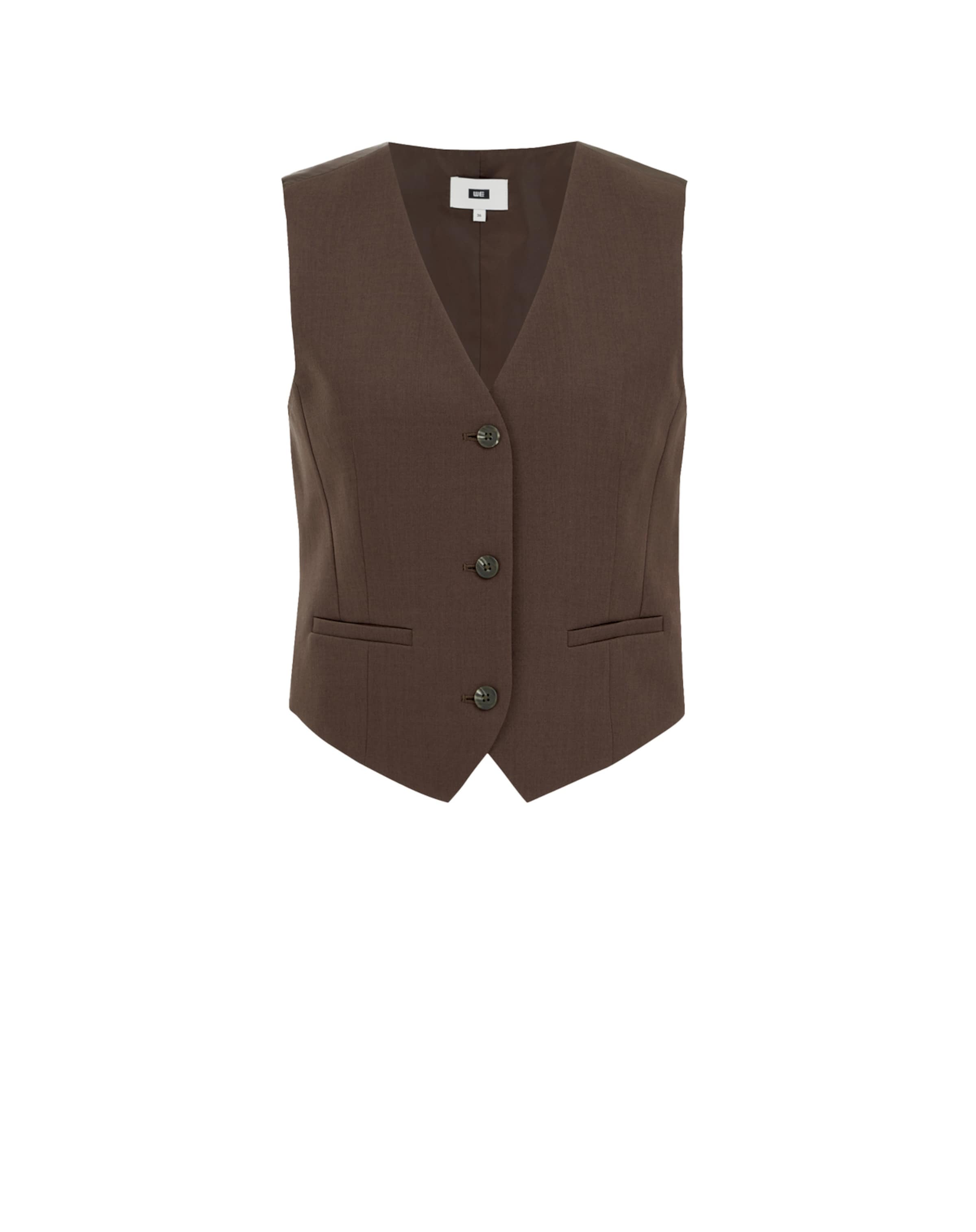WE Fashion Kamizelka do garnituru w kolorze brązowy: przód