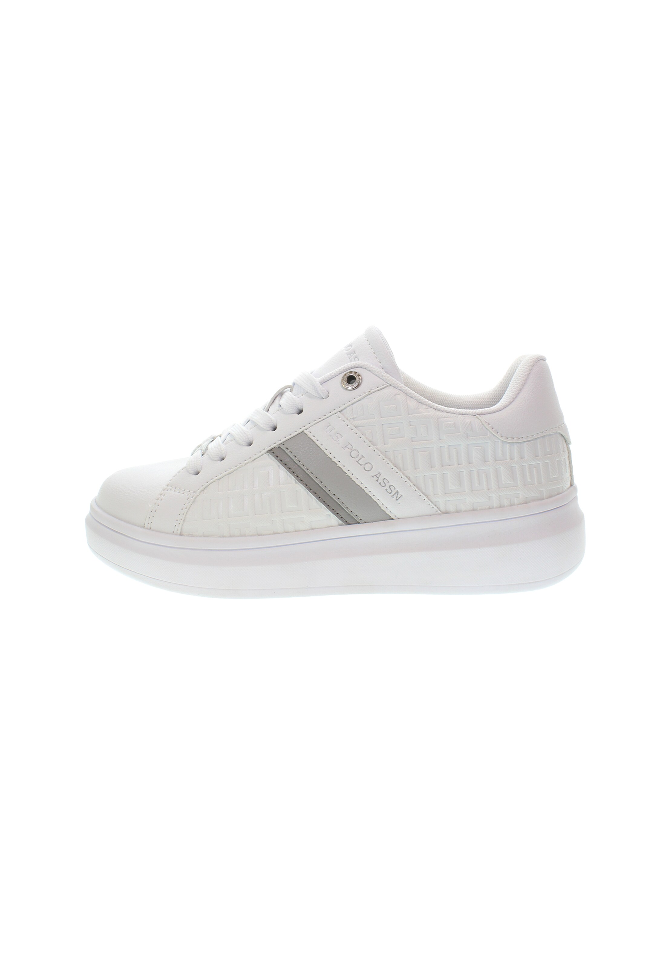 Sneaker bassa di U.S. POLO ASSN. in bianco: frontale