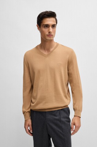 BOSS Sweater in Beige: front