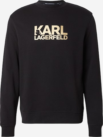 Sweat-shirt Karl Lagerfeld en noir : devant