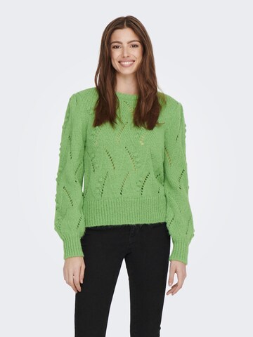 ONLY Пуловер 'LEILANI' в зелено: отпред