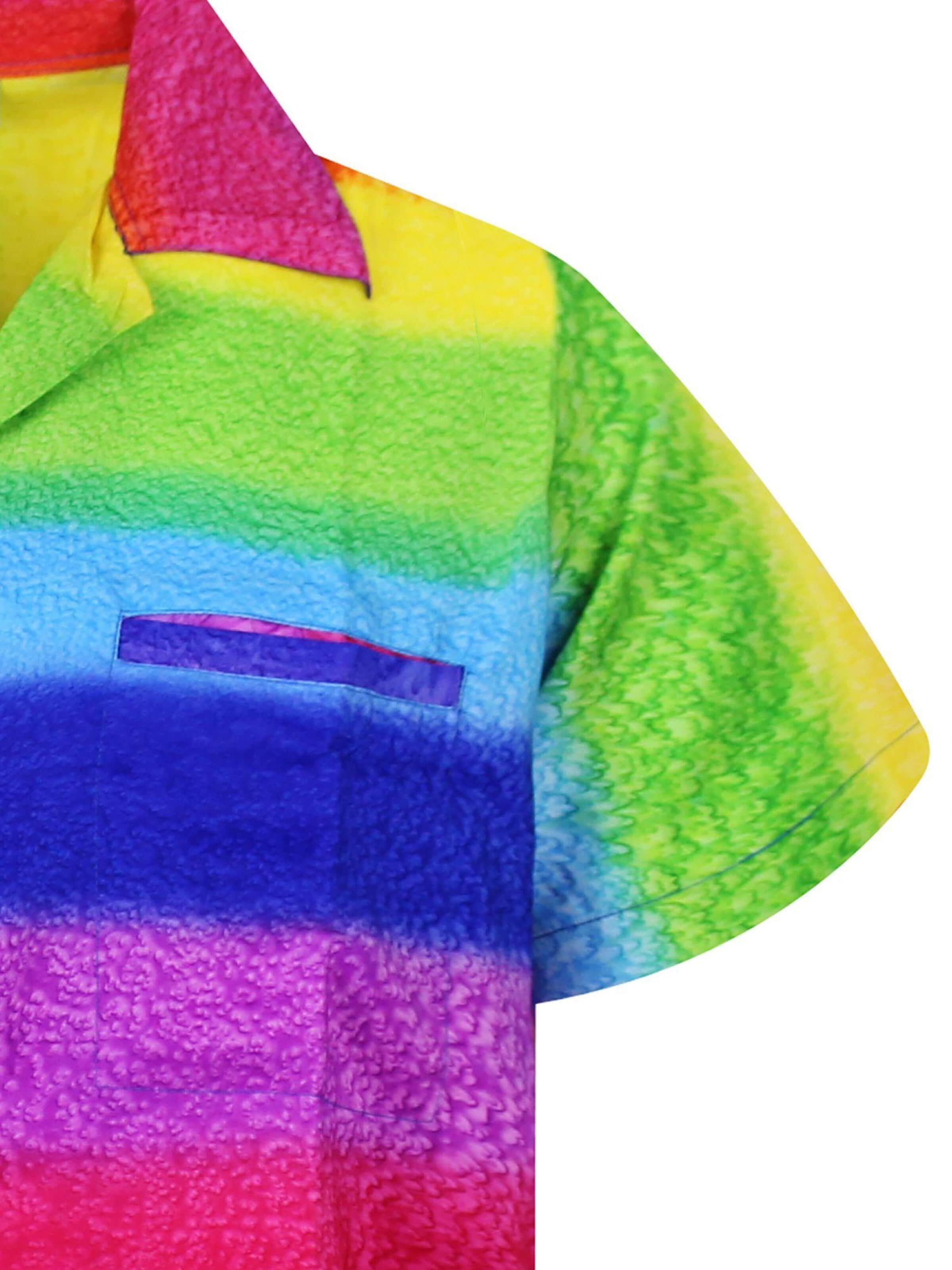 King Kameha Shirt 'Rainbow Horizontal' in Gemengde kleuren