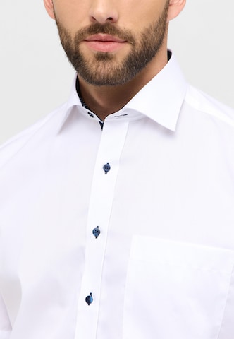 ETERNA Comfort fit Button Up Shirt in White