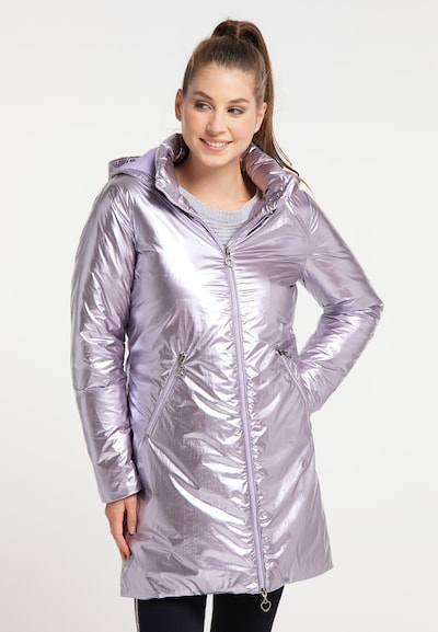MYMO Winter Coat in Lilac, View model