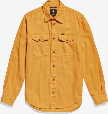 G-Star RAW Button Up Shirt in Yellow: front