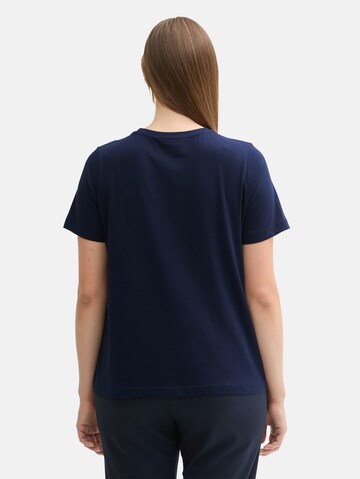 T-shirt Tom Tailor Women + en bleu