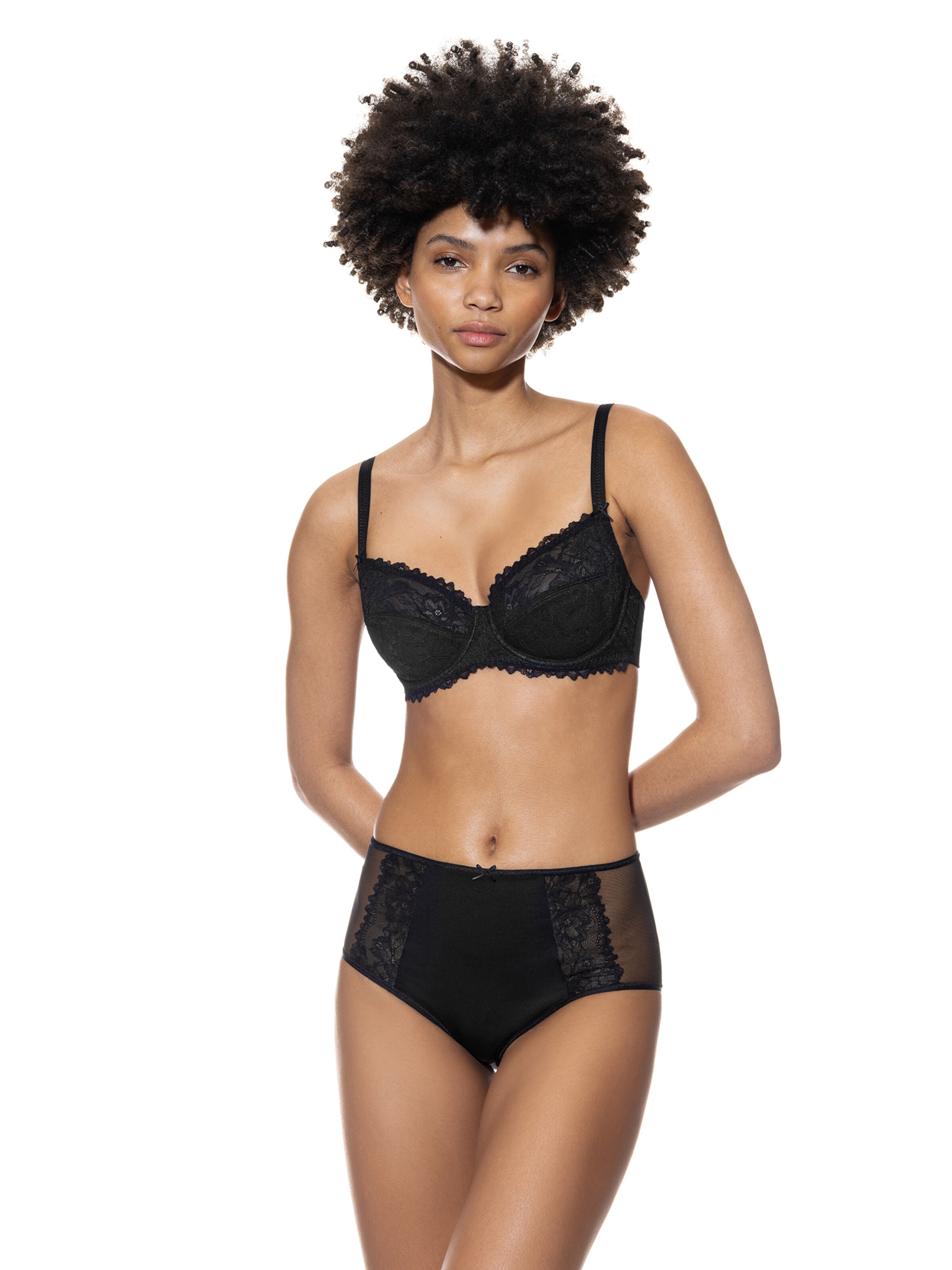 Mey T-shirt Bra 'Fabulous' in Black: front