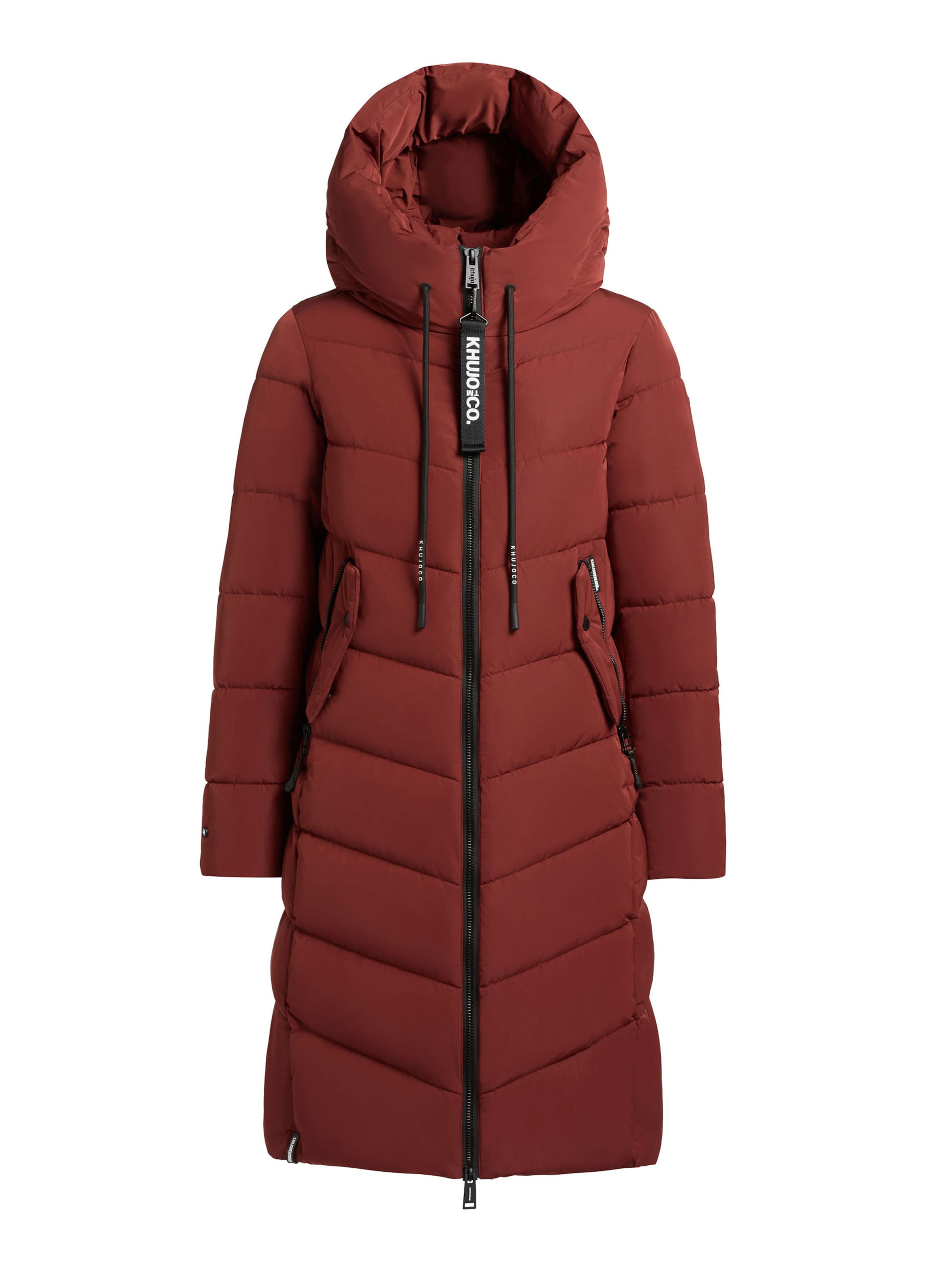 Manteau d’hiver 'Mikia 2' khujo en rouge : devant