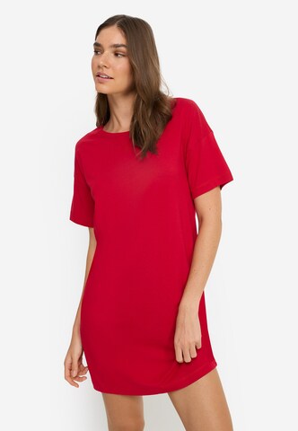 Chemise de nuit LSCN by LASCANA en rouge : devant
