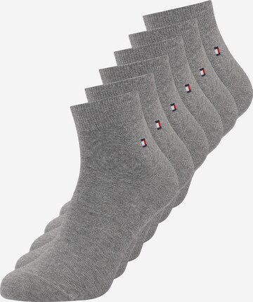 Tommy Hilfiger Underwear Къси чорапи в сиво: отпред