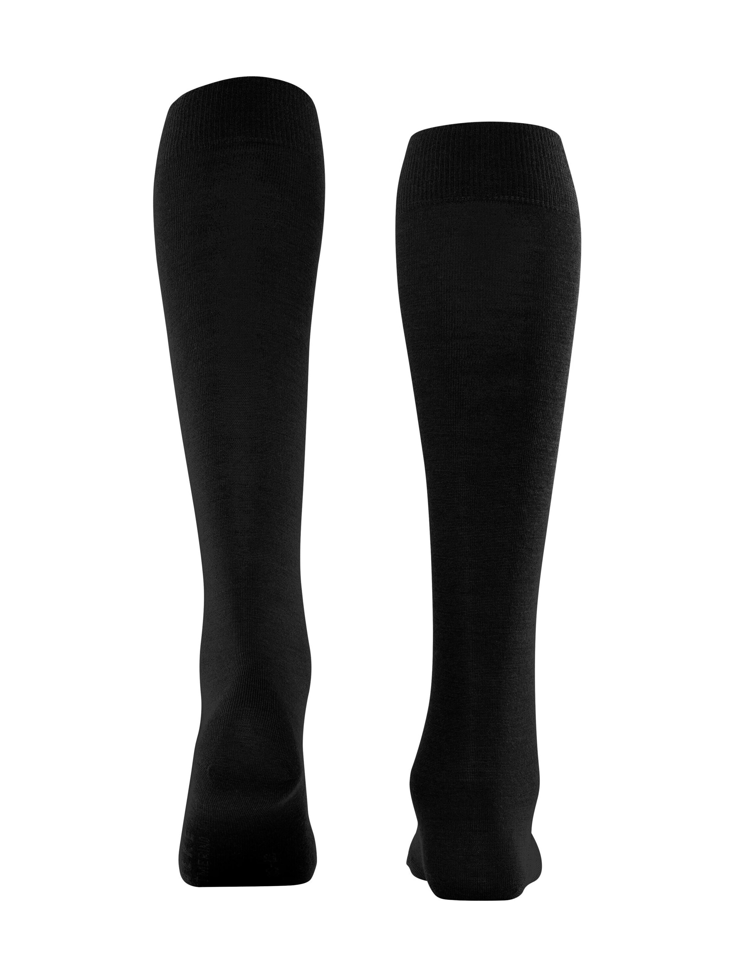 FALKE Knee High Socks 'Softmerino' in Black