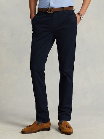 Slimfit Pantaloni eleganți de la Polo Ralph Lauren pe albastru: față