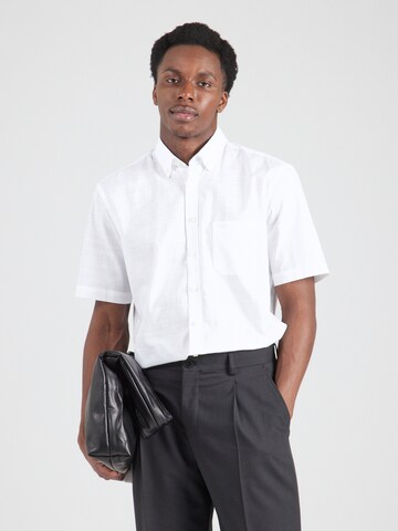 FYNCH-HATTON Slim fit Overhemd in Wit: voorkant