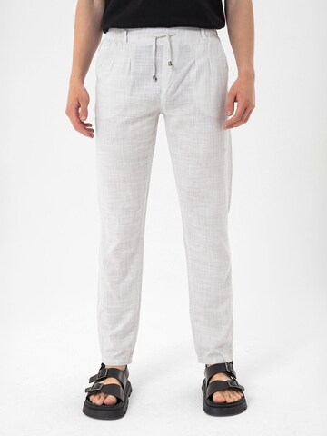 By Diess Collection Regular Trousers in Grey: front