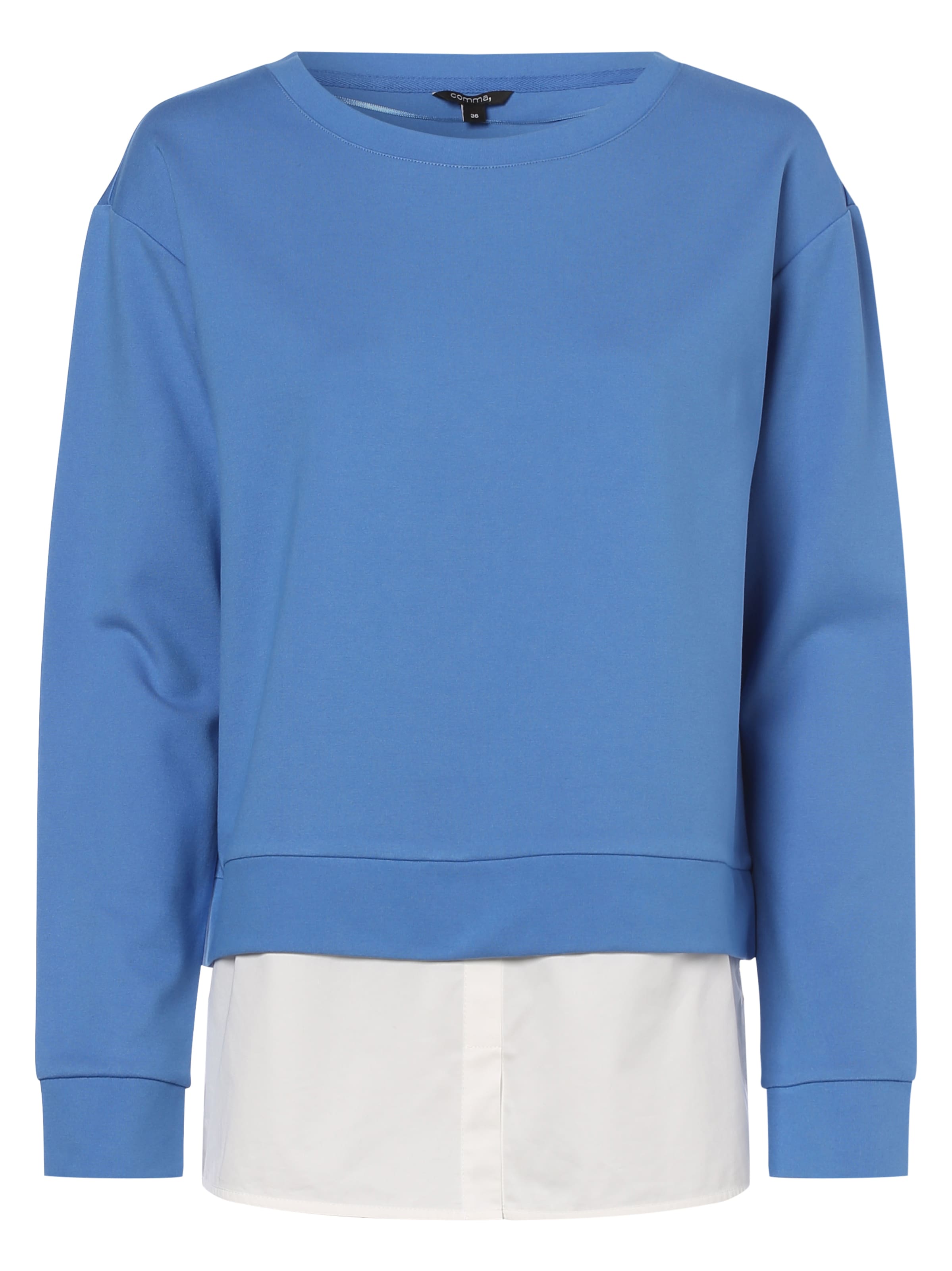 Sweat-shirt COMMA en bleu : devant