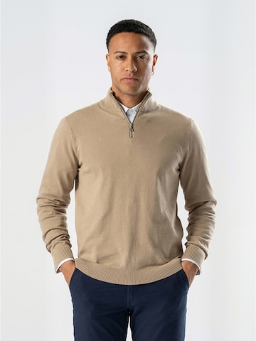 TEESHOPPEN Sweater ' Pullover ' in Beige