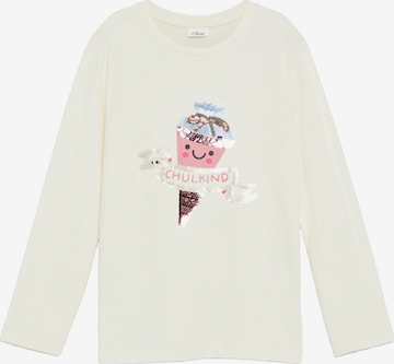 T-Shirt s.Oliver en beige : devant