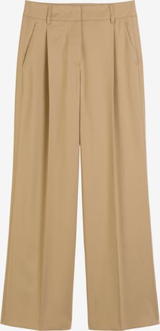 Marc O'Polo Loosefit Bandplooibroek in Bruin: voorkant