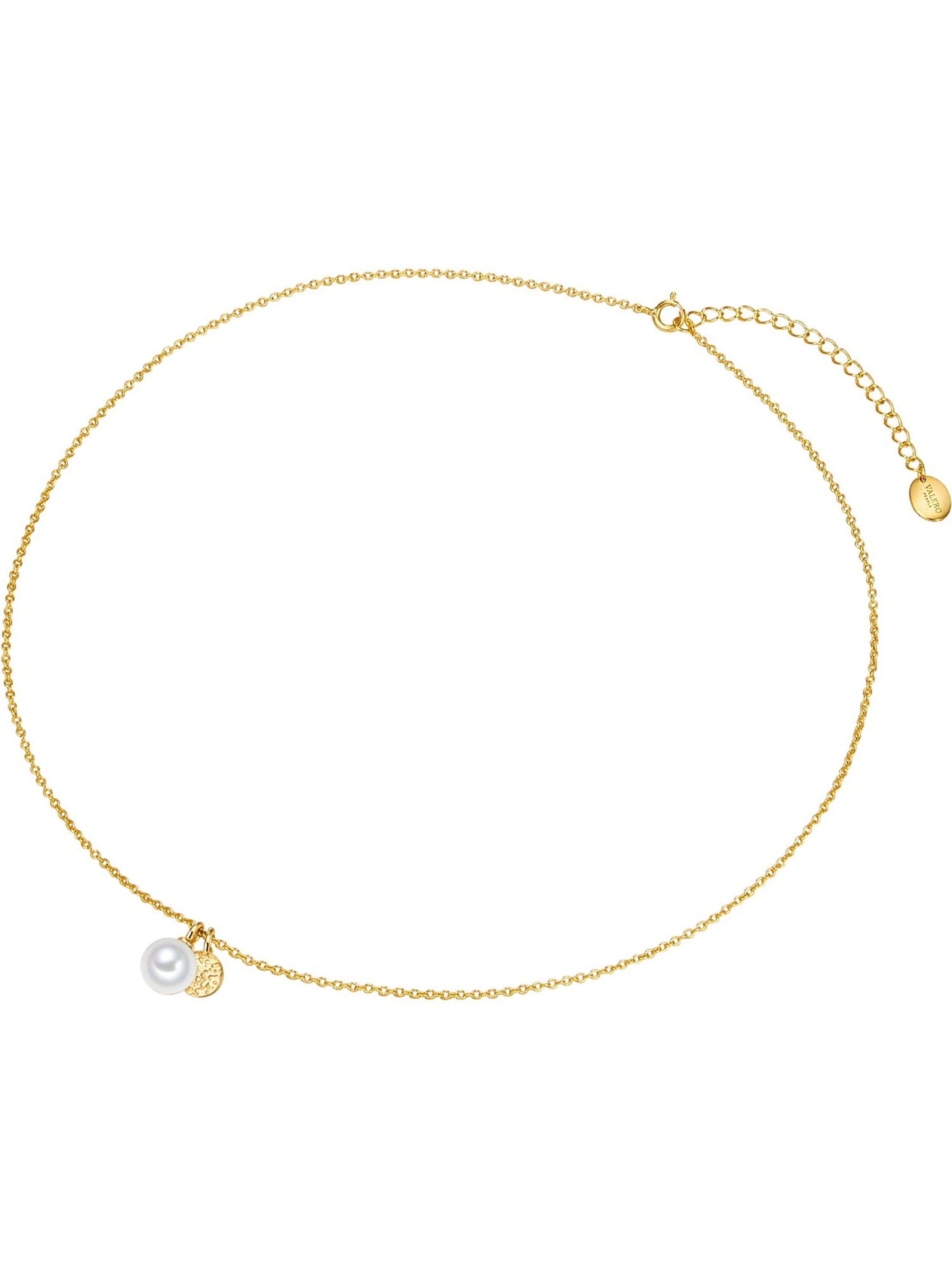 Valero Pearls Necklace in Yellow: front