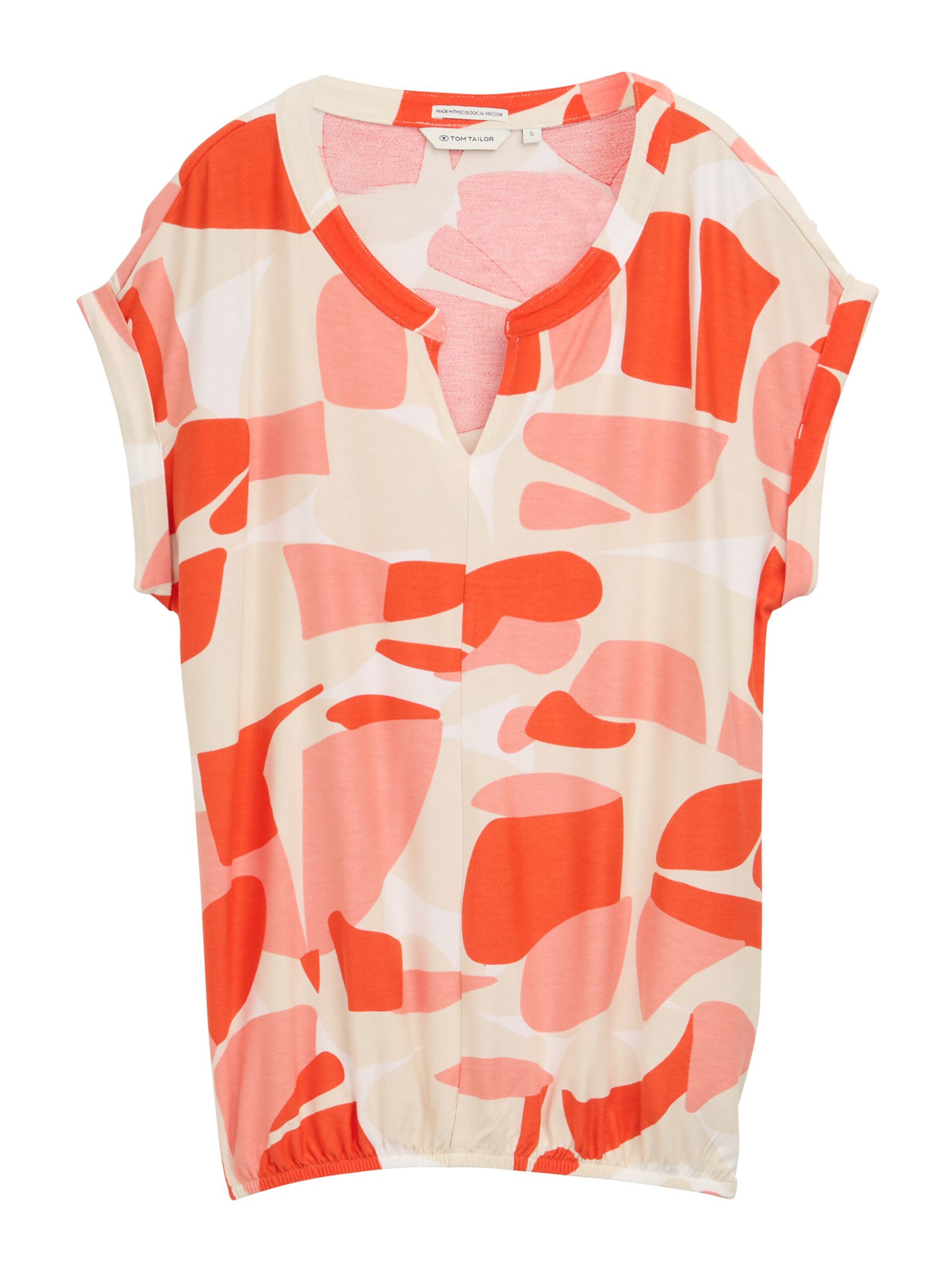 T-shirt TOM TAILOR en rouge : devant