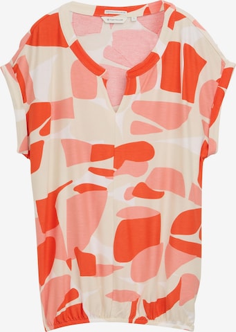 T-shirt TOM TAILOR en rouge : devant