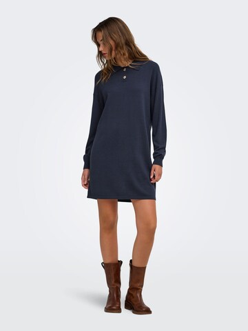 ONLY - Vestido de punto en azul
