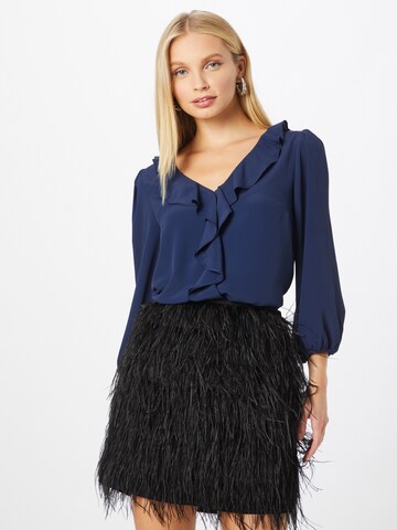 Wallis Blouse in Blauw: voorkant