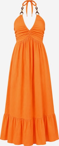 Robe d’été Elara en orange : devant
