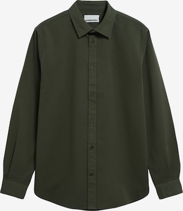 ARMEDANGELS Longsleeve GIAALO OVERSHIRT in Grün: Vorderseite