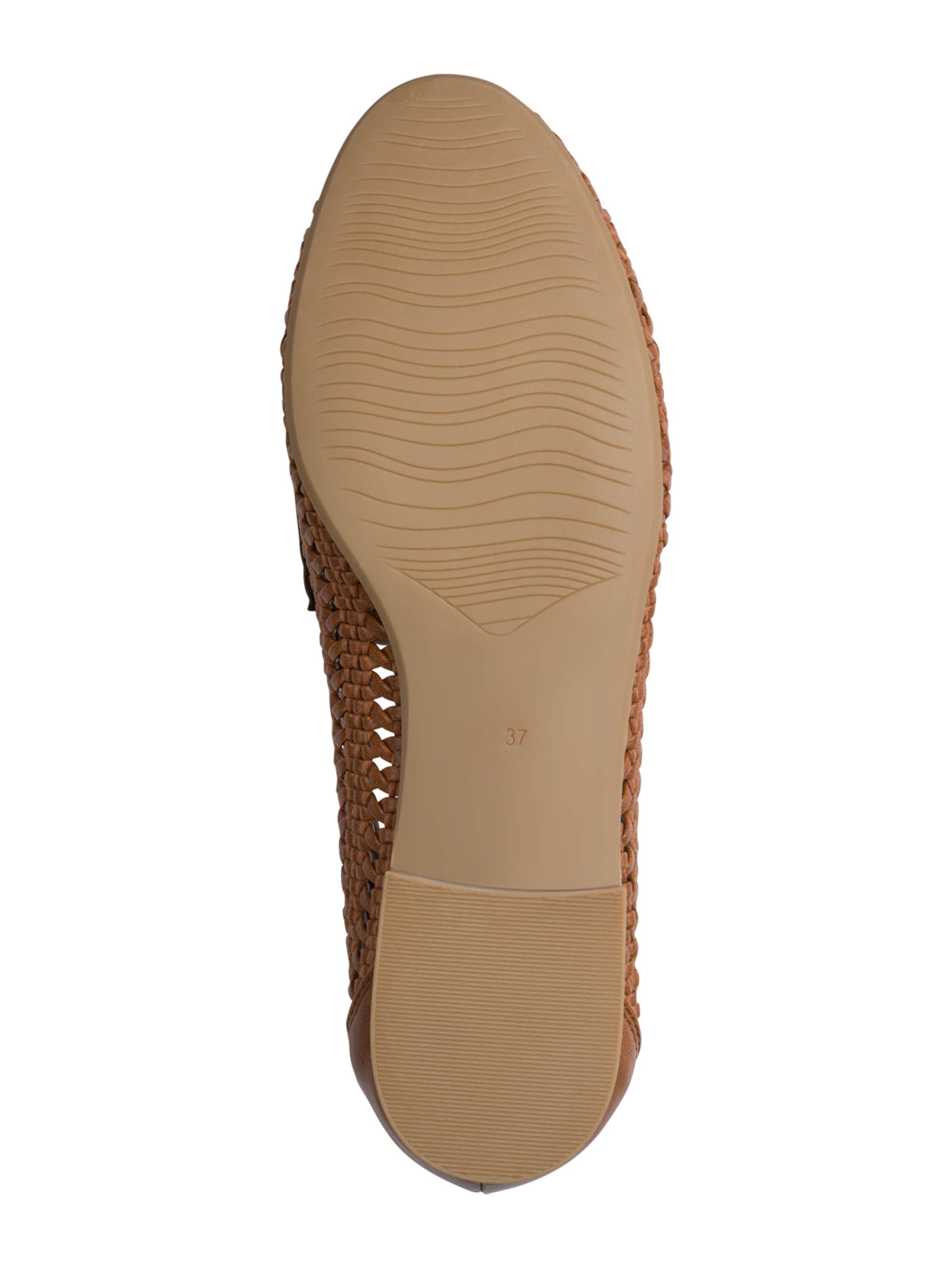 MARCO TOZZI Pantofle w kolorze brązowy