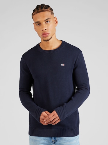 Tommy Jeans Sweater 'ESSENTIALS' in Blue: front